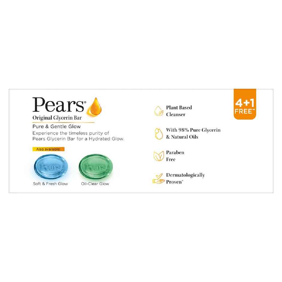 Pears Moisturising Bathing Bar Soap with Glycerine Pure & Gentle - For Golden Glow