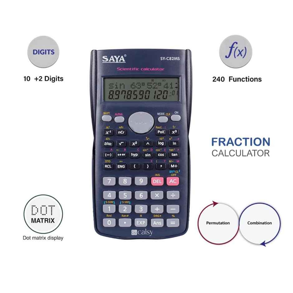 Saya Calsy Scientific Calculator SY-C82MS | 240 Functions for Math, Science & Engineering