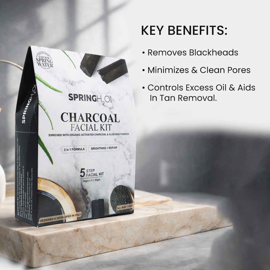 Spring H2O Charcoal Facial Kit