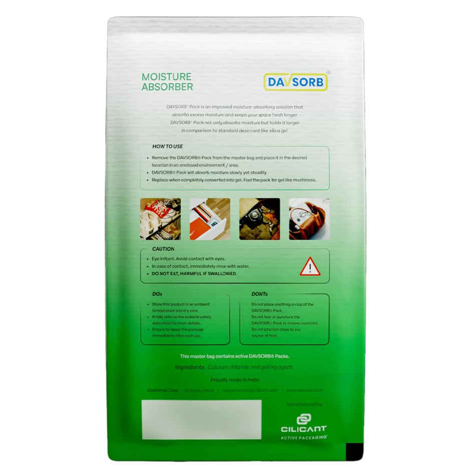 Davsorb Moisture Absorber Pack for Store Room, Cupboard, Shoes