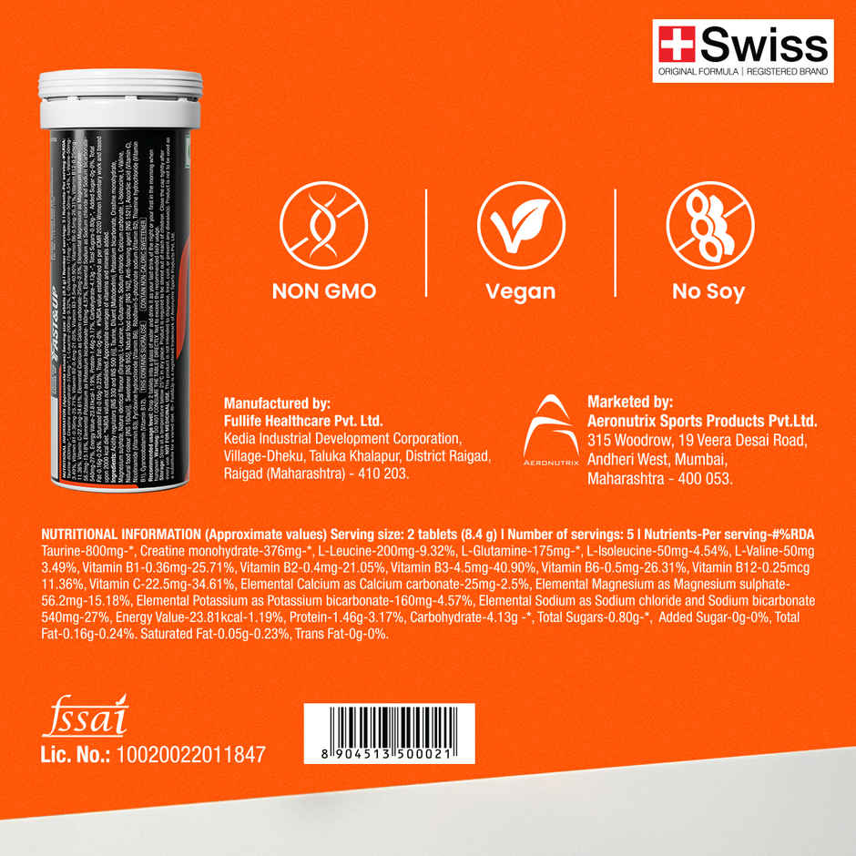 Fast&Up NightOut Hangover Solution | Orange Spritz Flavour