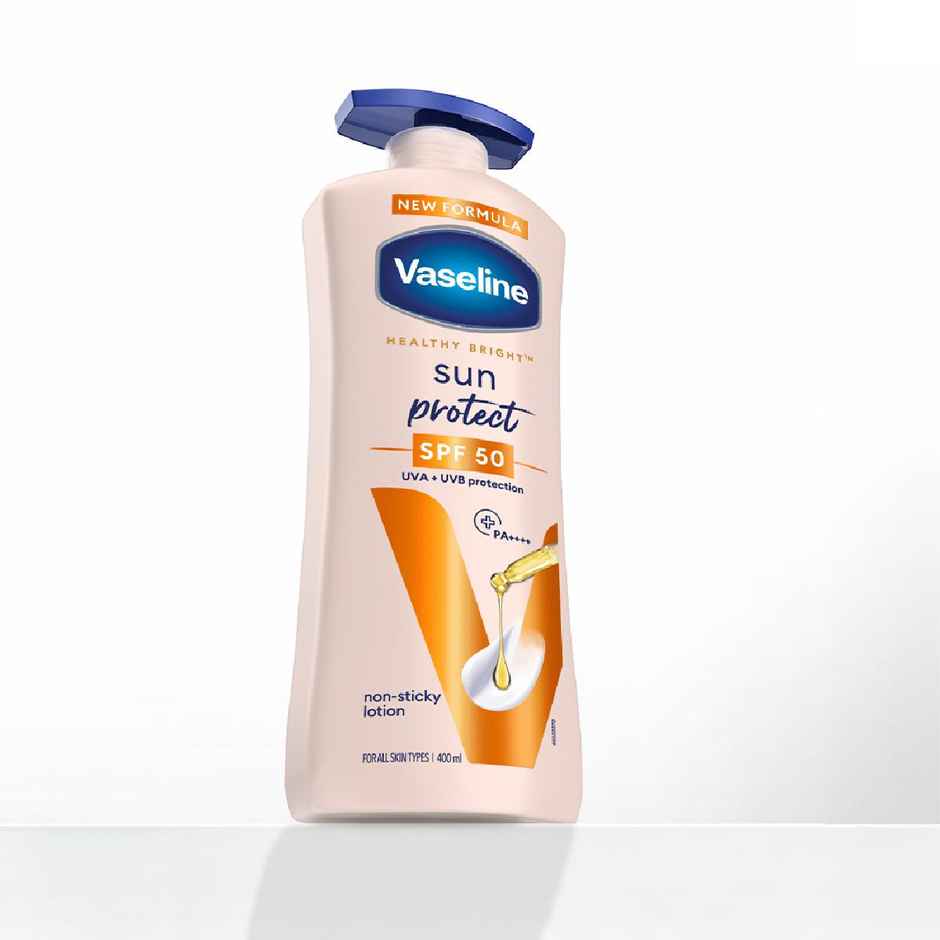 Vaseline Sun Protect SPF 50 PA++++ Lotion | UVA + UVB Protection with Niacinamide | Vit C & E