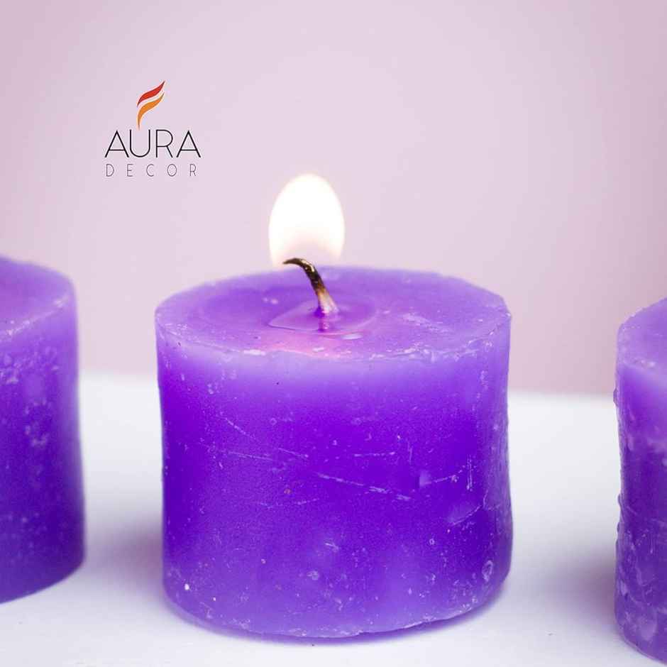 Votive Candles Gift Set | Lavender | Pack Of 6 | Auradecor