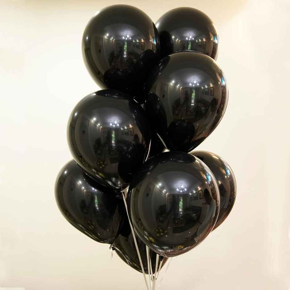 Balloons for Elegant Party Decoration | Black & Gold | Se7en