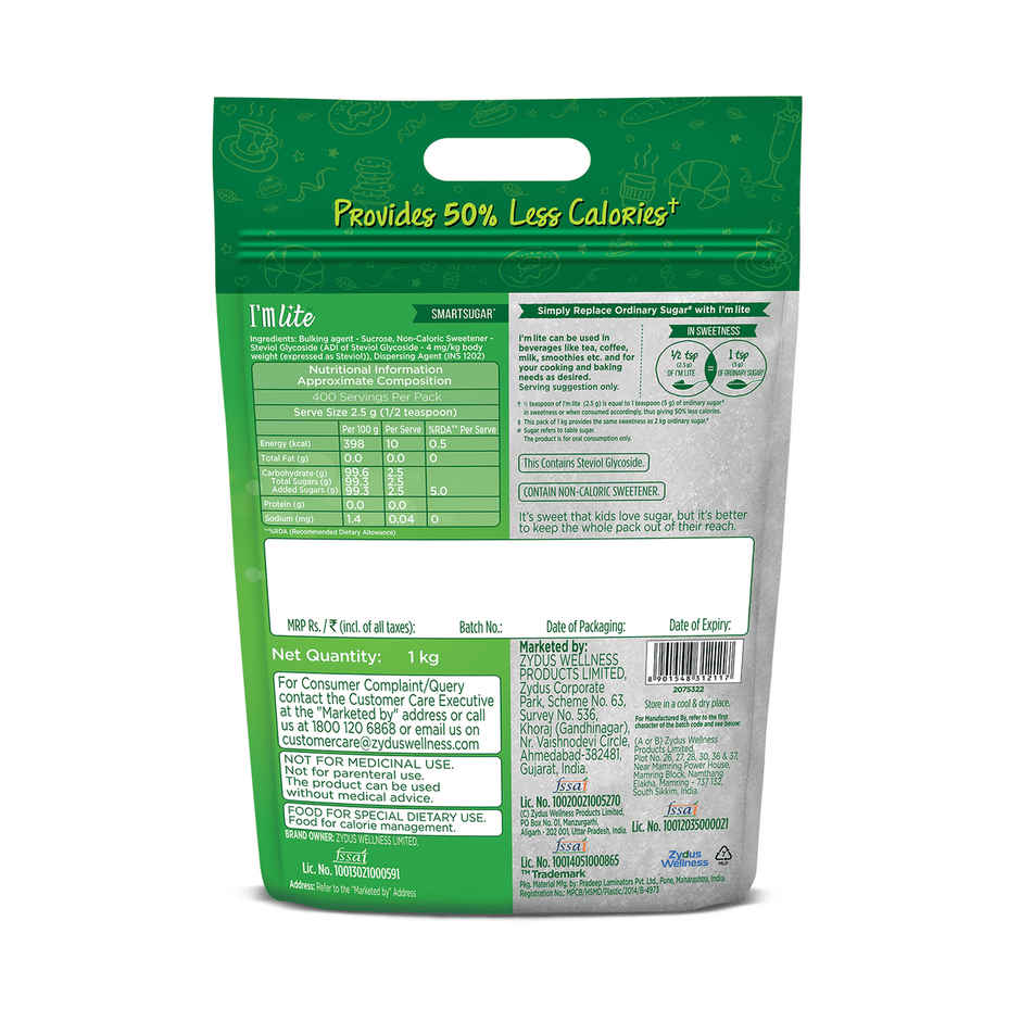 I'M Lite 50% Less Calories Sugar
