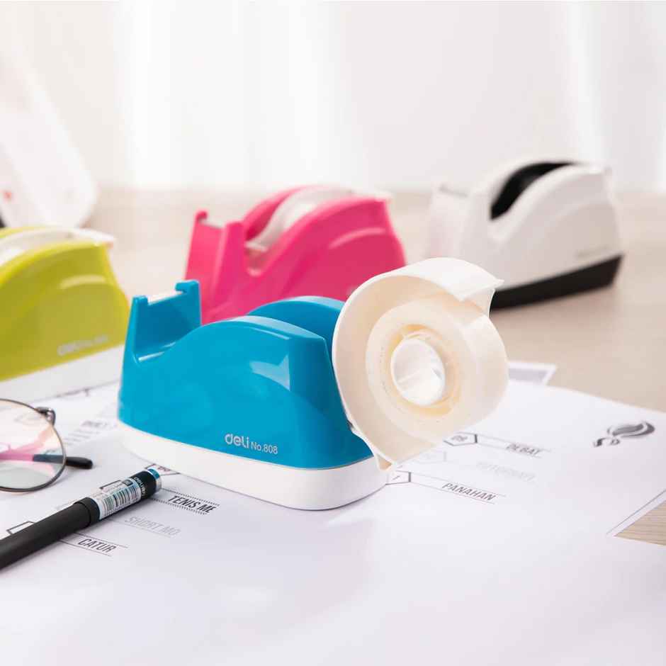 Deli W808 Tape Dispenser For Tape With Width Of 18mm (Colour May Vary)