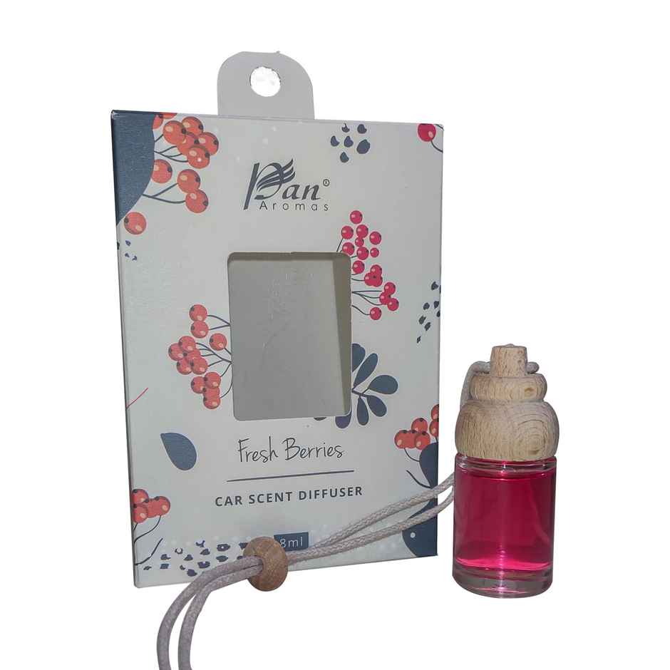 Pan Aromas Car Scent Reed Diffuser - Fresh Berries