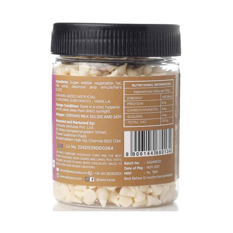 The Select Aisle White Chocolate Chips | Perfect for Cookies & Toppings | The Select Aisle