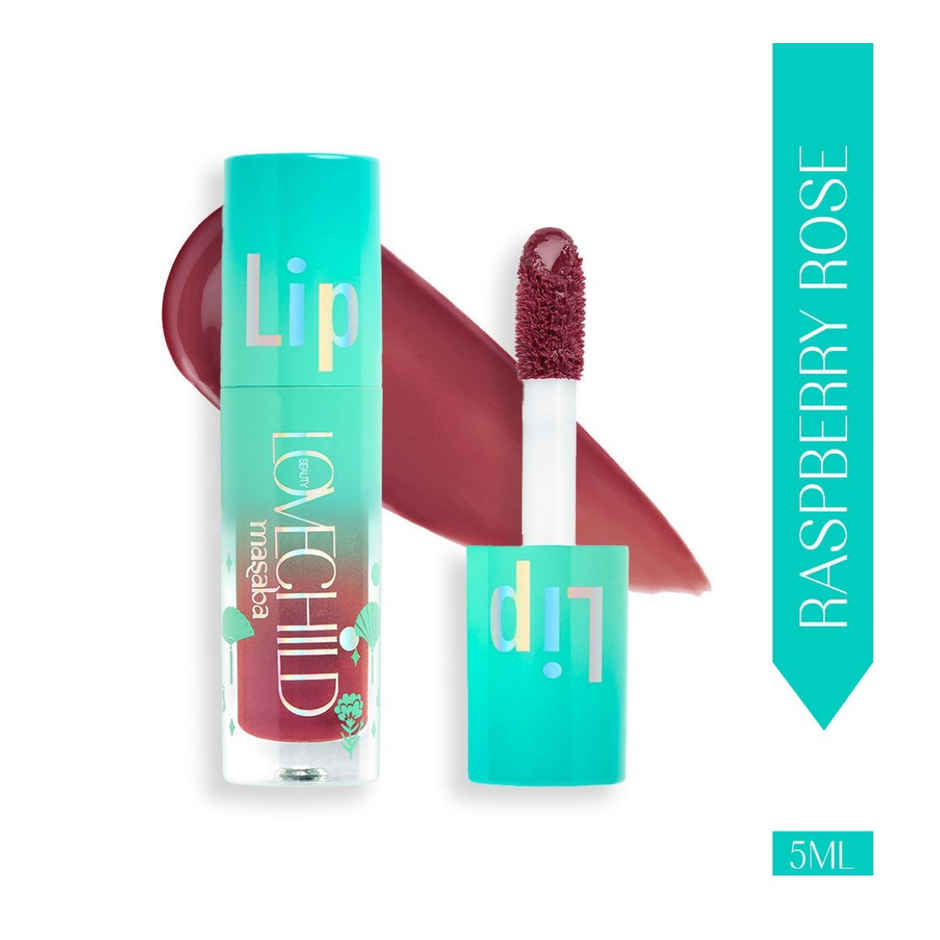 LoveChild Masaba Lip Gloss Gelato Tinted Lip Oil | Pink | Raspberry Rose | Hydrating & Nourishing
