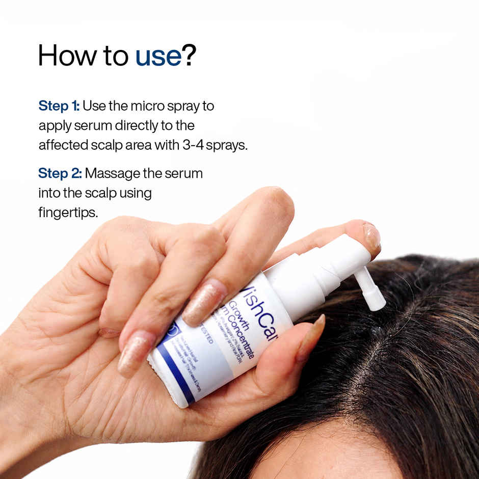WishCare Hair Growth Serum Concentrate | New Hair Growth in 8 weeks | Redensyl, Anagain & Rosemary