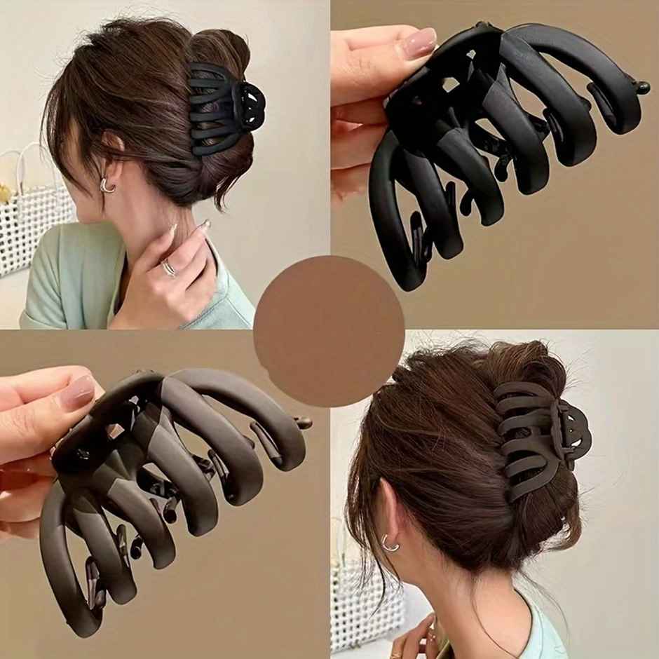 Chronex 2 Pcs Octopus Hair Claw Clips - 1.57" Non-Slip | Strong Grip Hair AccesBAUies | AsBAUted