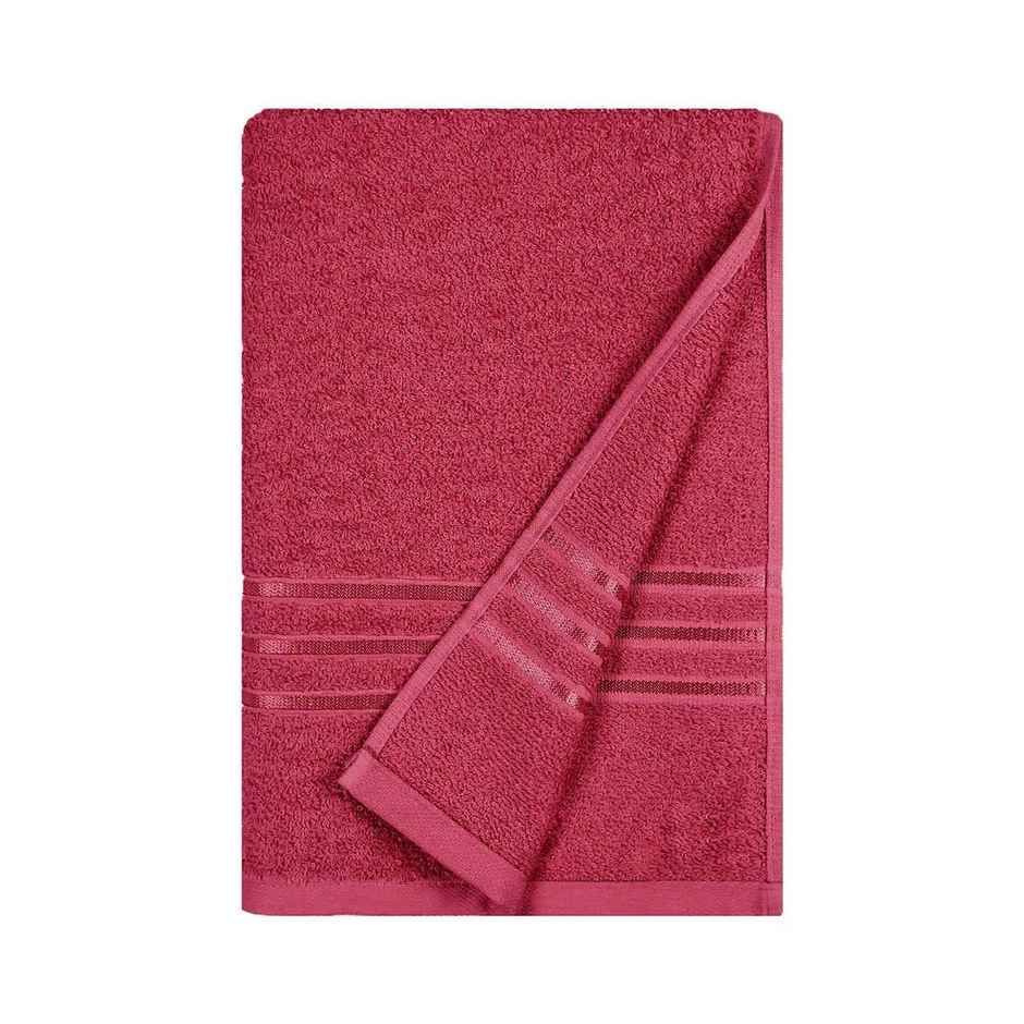 Home Elegance by myTrident Comfort Living Cotton Bath Towel | 70cm x 140cm | 400 GSM | Tangy Tomato