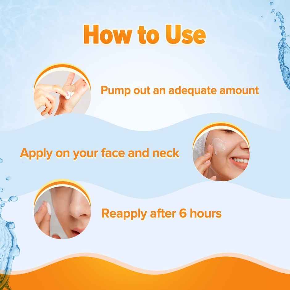 Aqualogica Glow+ Dewy Lightweigh Sunscreen Gel SPF 50+ PA++++ with Papaya & Vitamin C