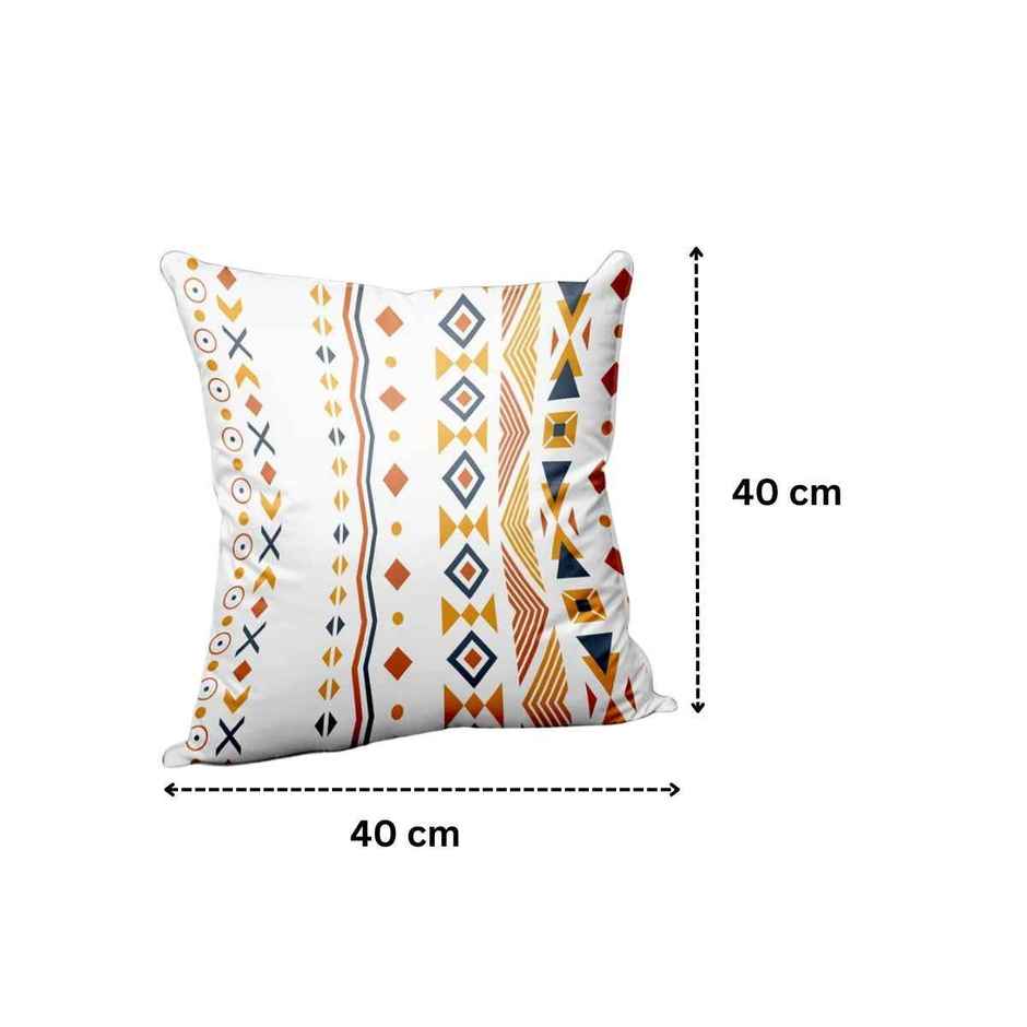 Urban Space Cotton Cushion Covers - Liberty Blue | Geometric | 16 x 16 inch