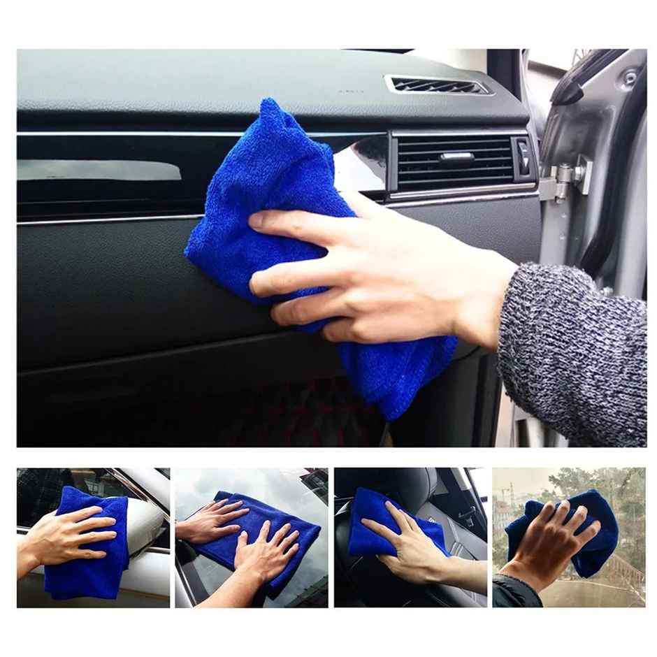 Sheen Automotive Cleaning Combo - Applicator Sponge, Microfibre Car Cleaning Cloth and Coral Microfibre