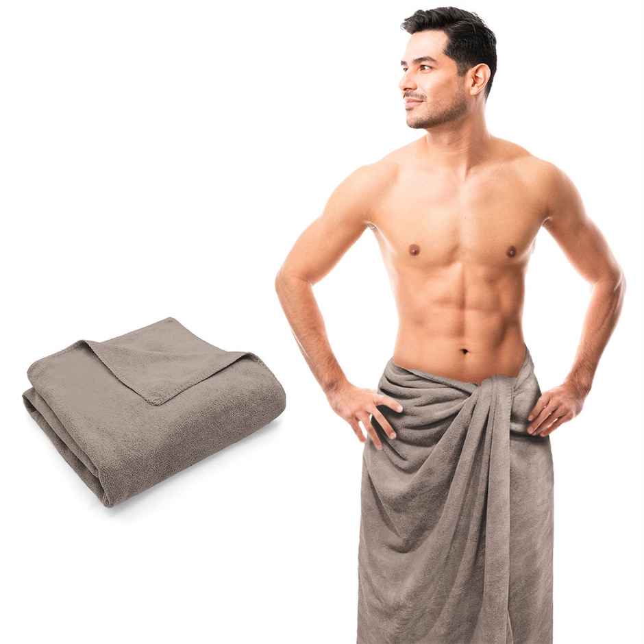 Sassoon Microfiber Large Bath Towel | Sandstone
