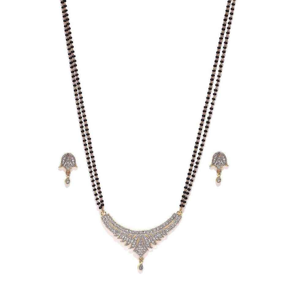 YouBella Latest Traditional Jewellery Gold Plated Mangalsutra for Women