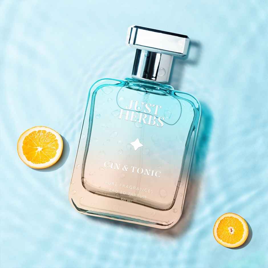 Just Herbs Relaxing Cin & Tonic Pure Unisex Fragrance Eau De Parfum Spicy