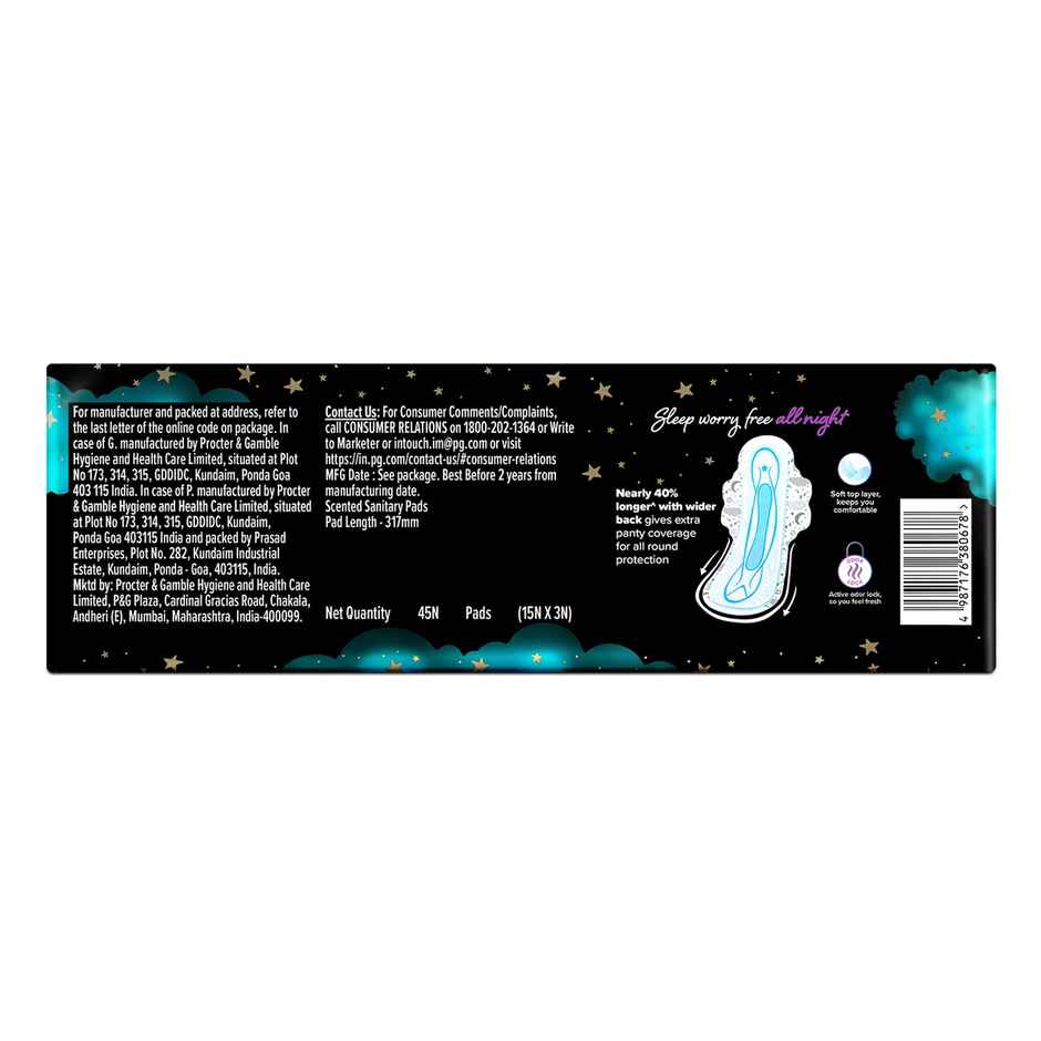 Whisper Bindazzz Nights 45 XXL Sanitary Pads