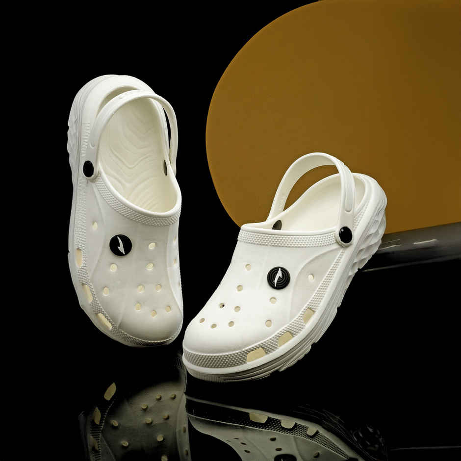 Asian Agc-14 Men Clogs Off White (Size-9)