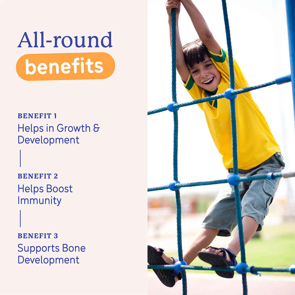 Gritzo Super Milk Growth | Formerly Height+ | 7-12y Boys | 10g Protein Powder