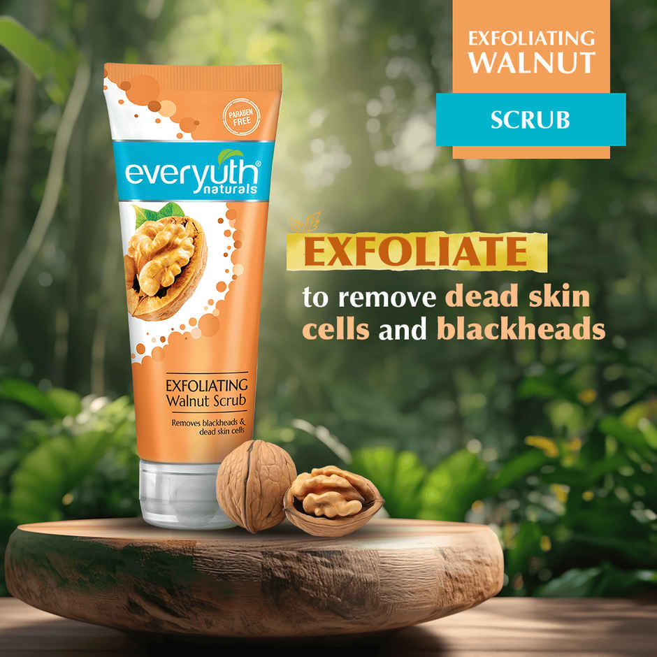 Everyuth Naturals Exfoliating Walnut Scrub for Blackheads & Dead Skin Cells