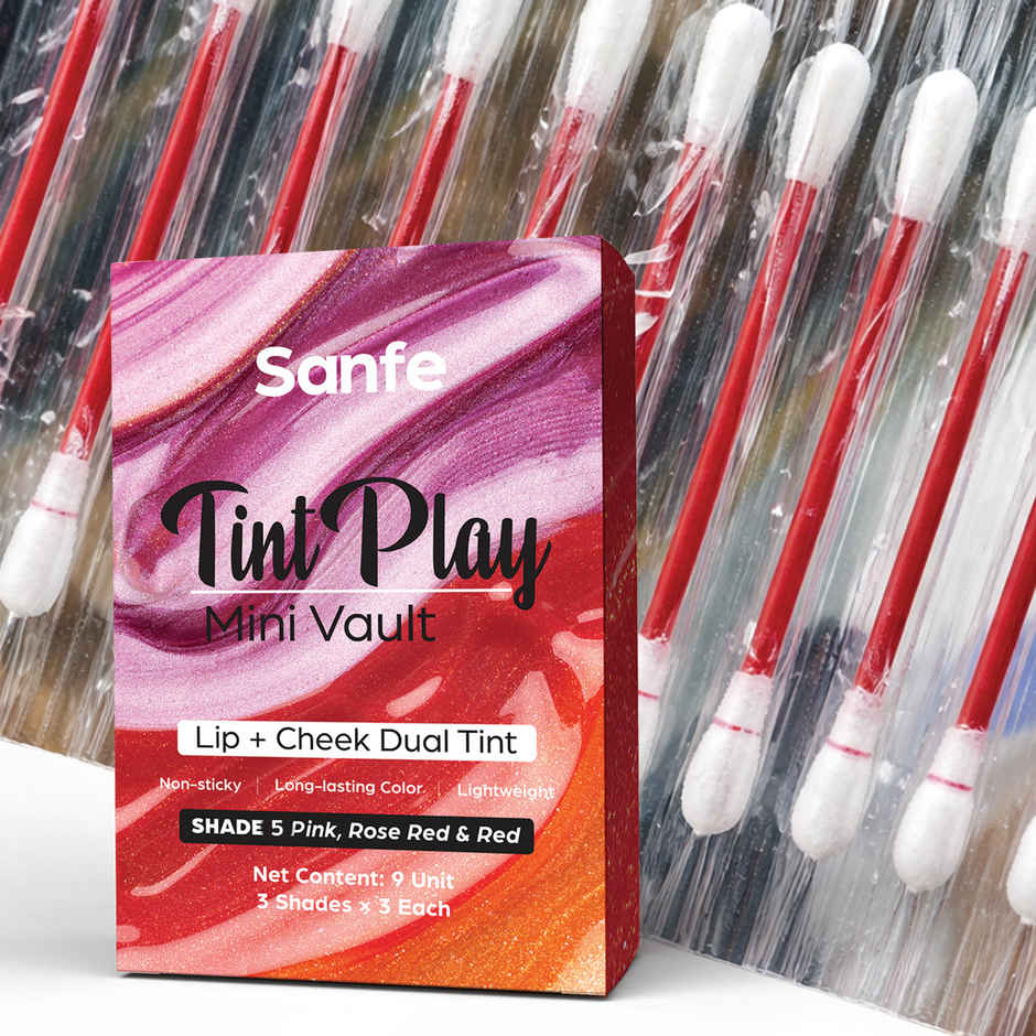 Sanfe Tint Play Mini Vault | Lip + Cheek Dual Tint | 3 Shades