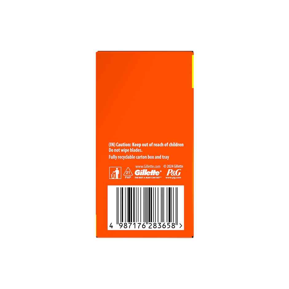 Gillette Fusion Manual Shaving Razor Blades For Men (10 Cartridges)
