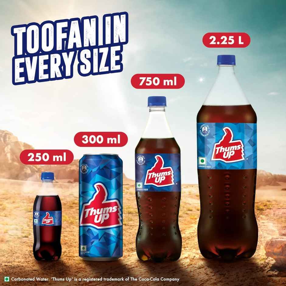Thums Up Soft Drink Can | Carbonated Beverage