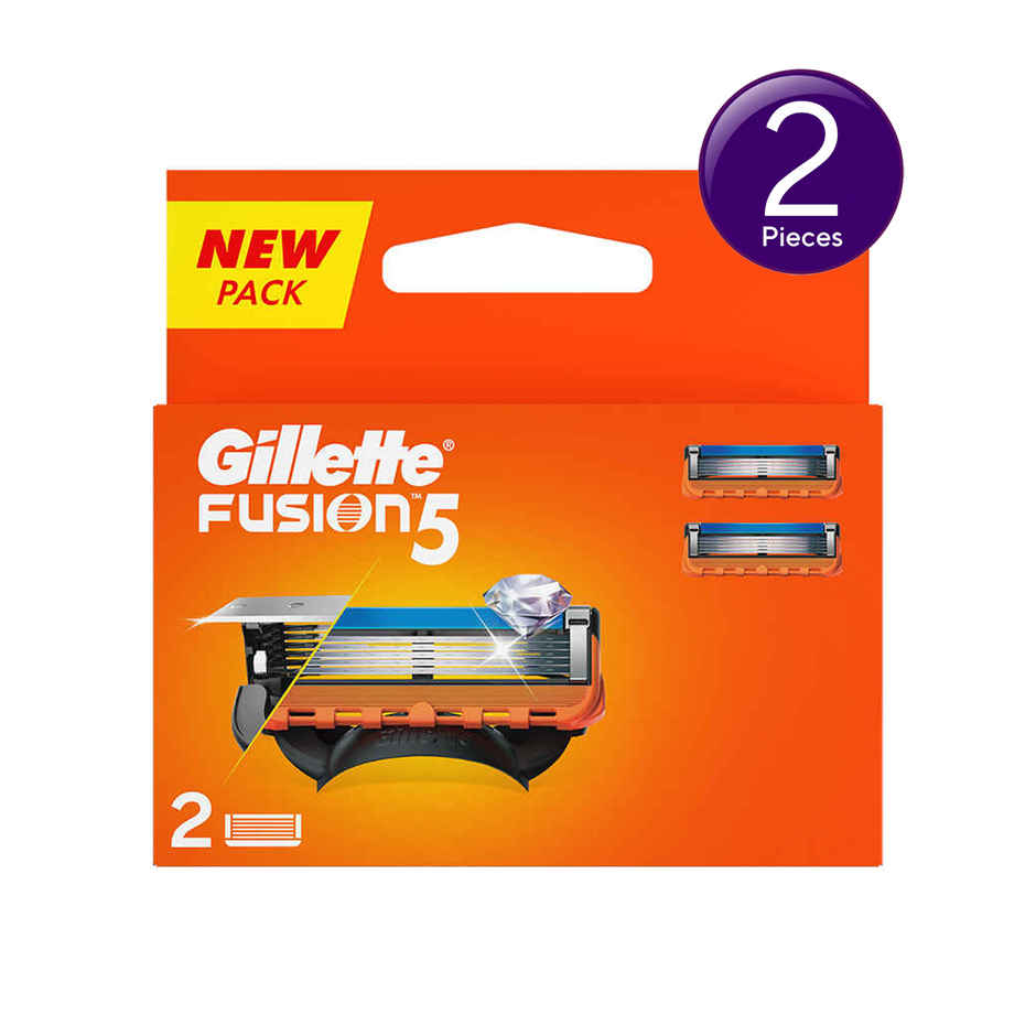 Gillette Fusion Manual Shaving Razor Blades For Men (2 Cartridges) Combo        