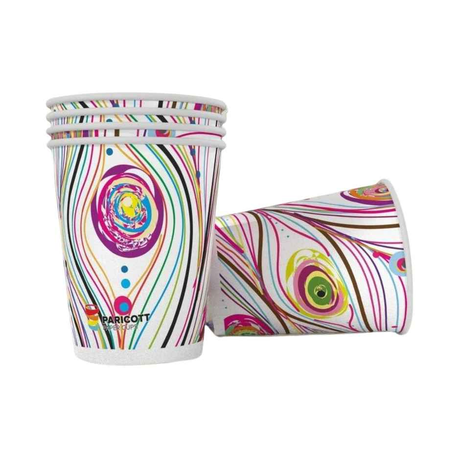Disposable Printed Paper Glass Cups | 200 ml | Vinay Trading