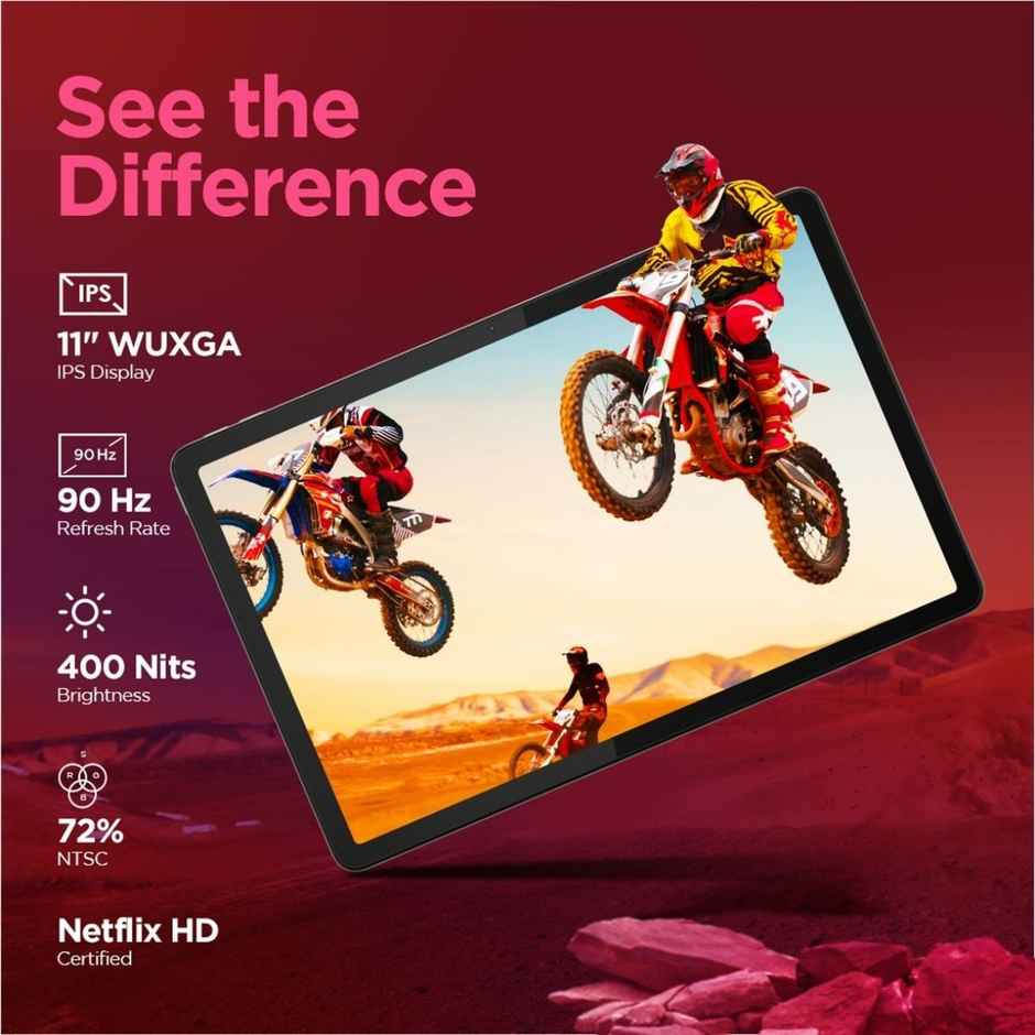 Lenovo Tab M11|11 inch|90 Hz 400 nits Display|4GB RAM|128GB ROM|Wi-Fi+Pen|Seafoam Green