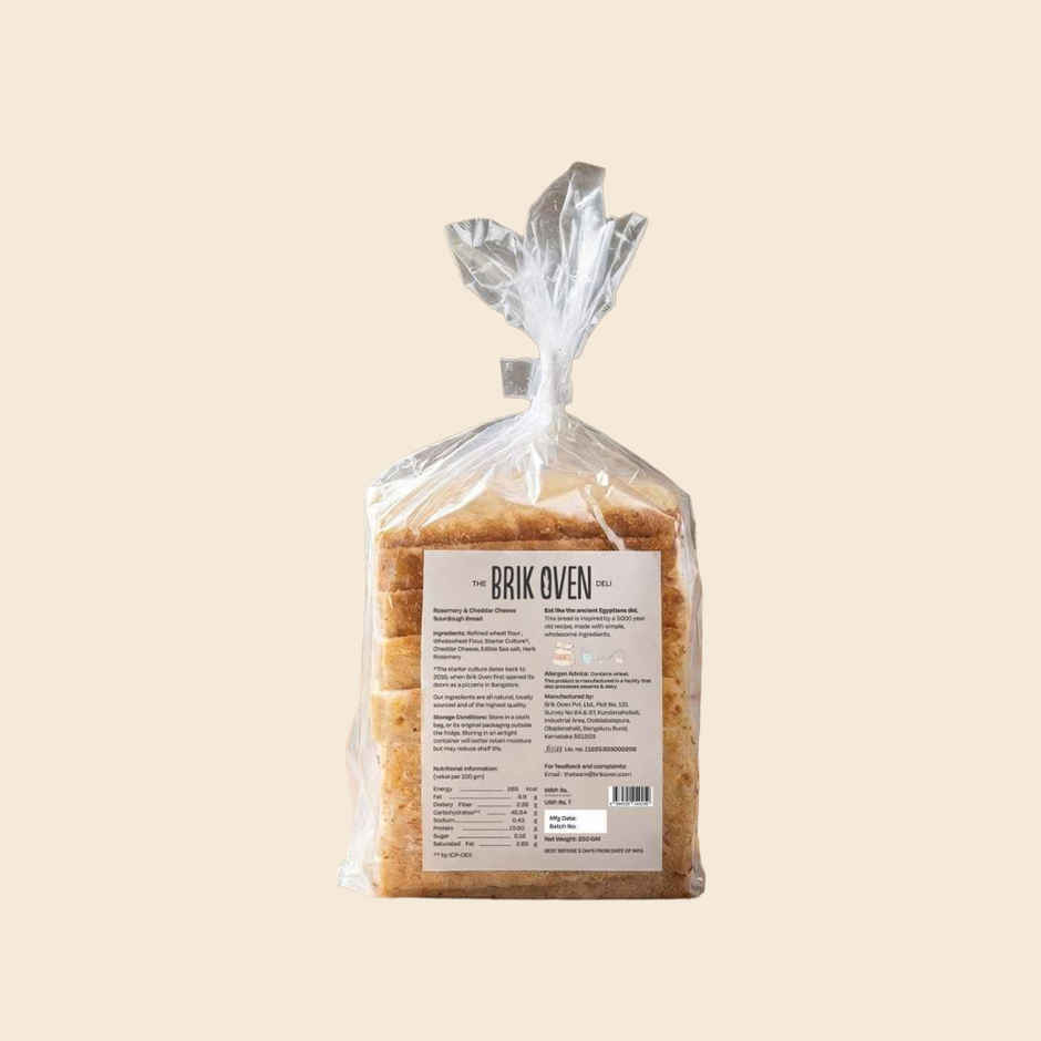Brik Oven Rosemary & Cheddar Cheese Sour Dough Bread