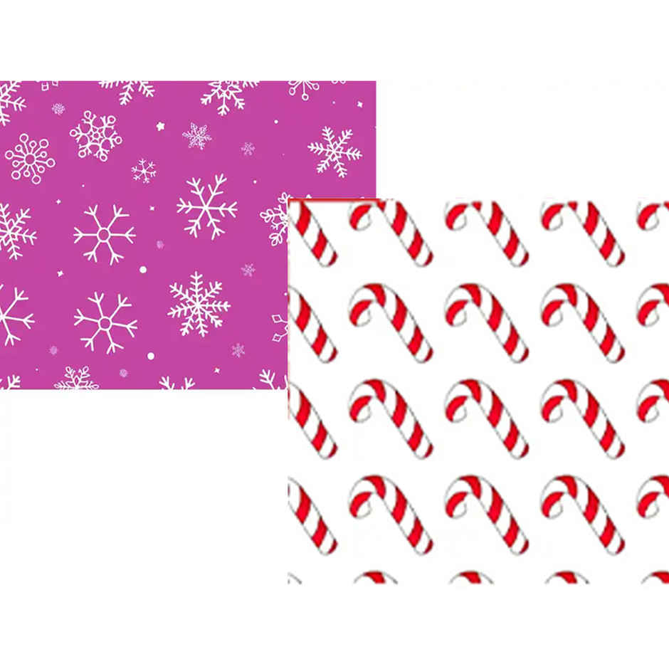 Snow And Cane Wrapping Paper | Quace