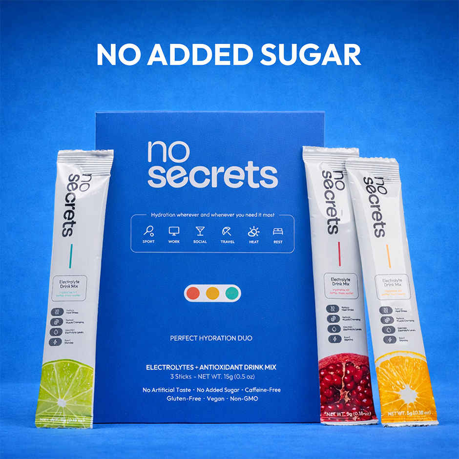 No Secrets Perfect Hydration Duo Electrolytes & Antioxidants Trial Bundle