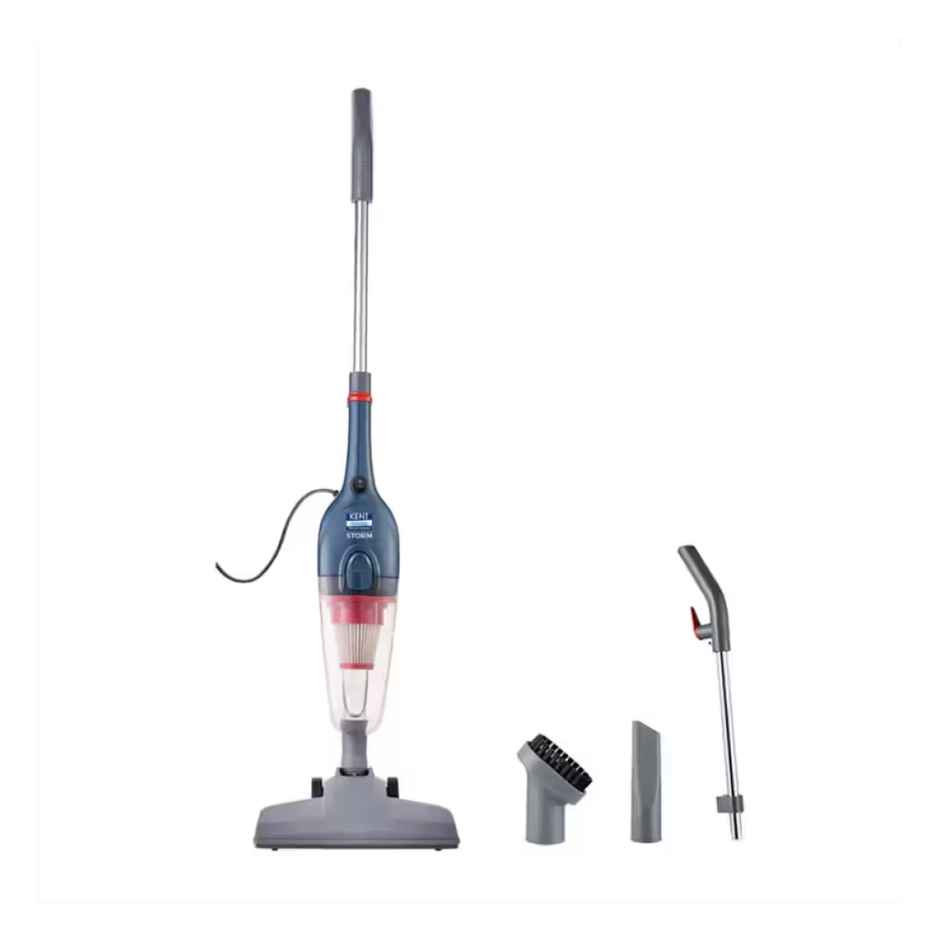KENT 600W Storm Vacuum Cleaner, 14 kPa, Cyclone5 Technology and HEPA Filter, Bagless Design, Ideal for Floors, Curtains, Carpets, Sofa - Grey