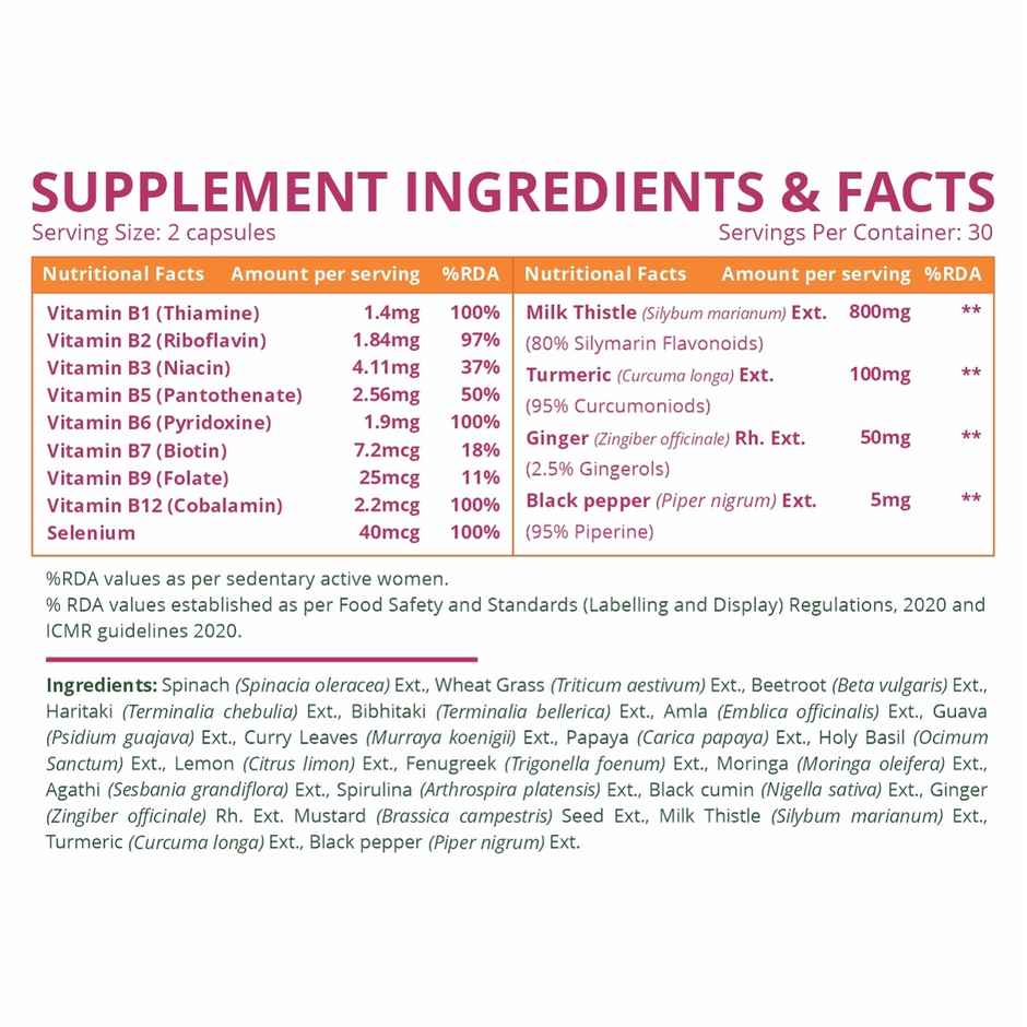 Vlado's Himalayan Organics Plant Based Liver Support Supplement 60 VEG Capsules