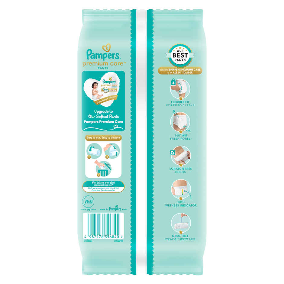 Pampers Premium Care Pant Style Baby Diaper | S | 4 pcs