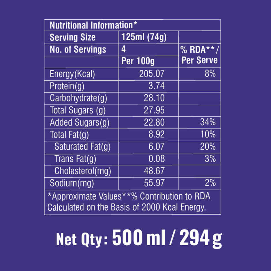 Dairy Day  Vanilla & Blackcurrant Double Sundae Ice Cream Tub