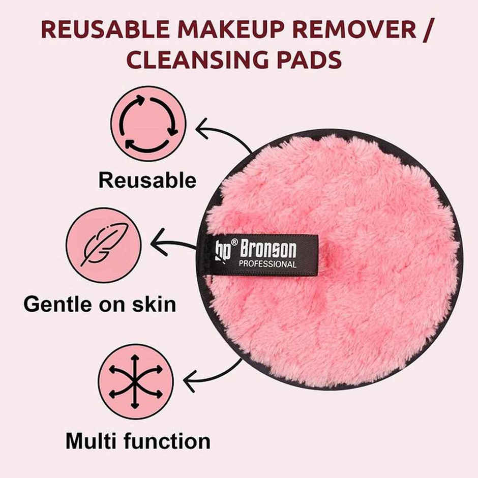 Bronson Professional Reusable Makeup Remover Cleansing Pad For Face & Eyes | Big Size
