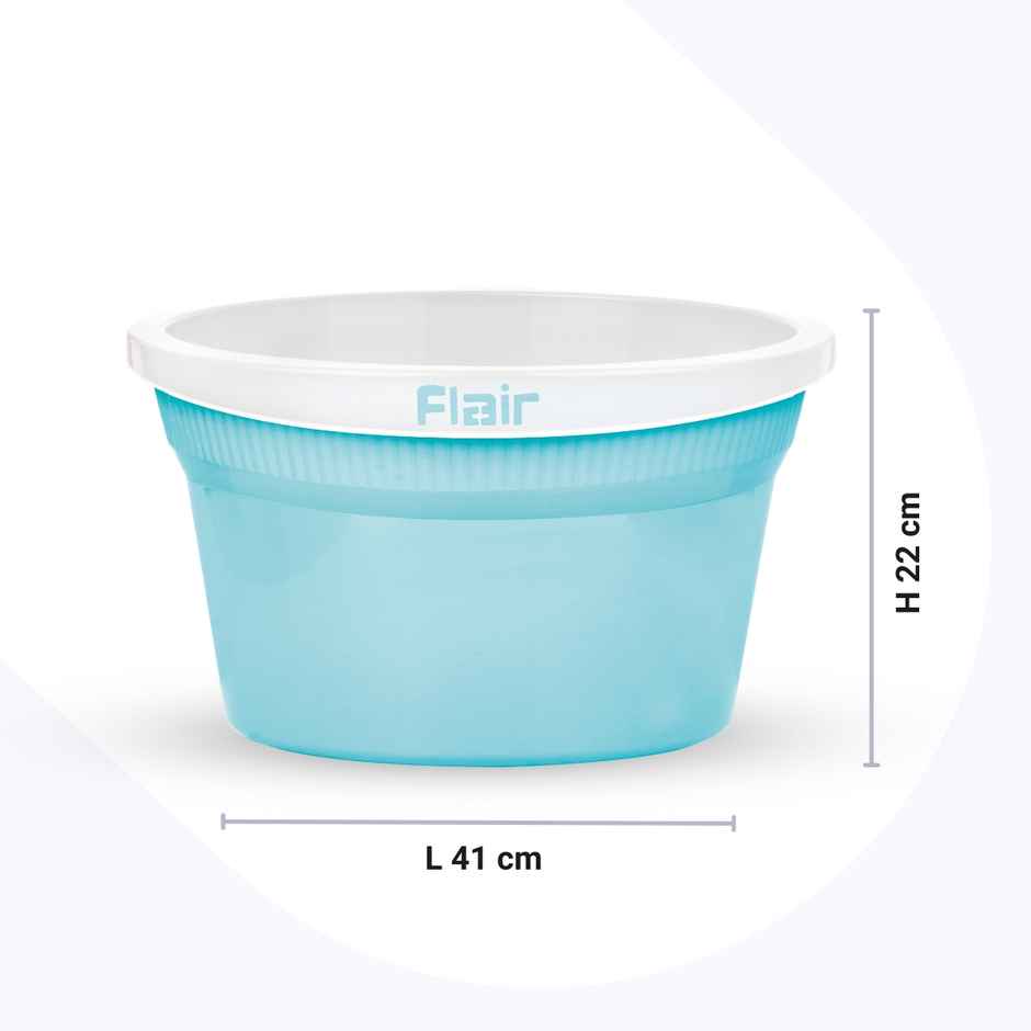 Flair Estella Home Bath Tub | 20 L | Blue