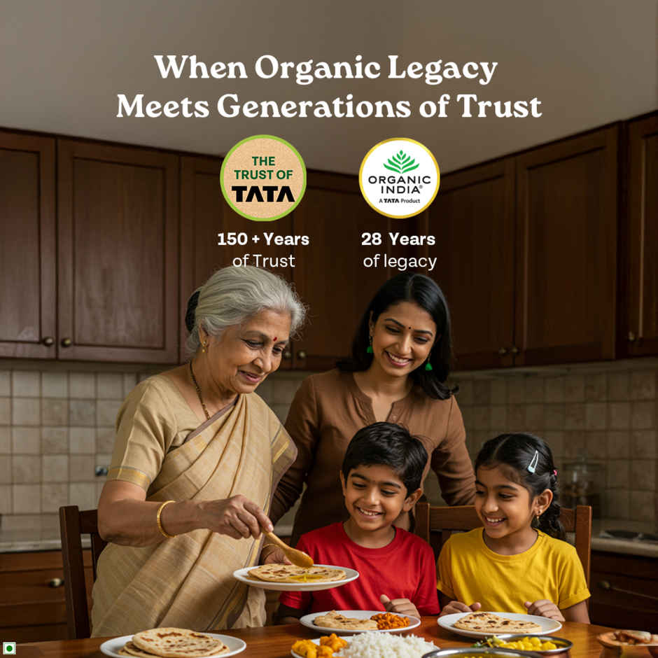 A TATA Product - Organic India Pure Cow Ghee | Glass Bottle | Sourced from Organically Fed Cows