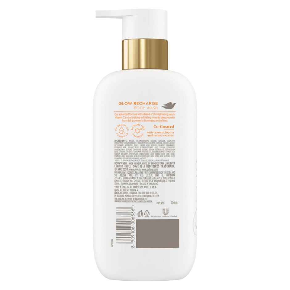 Dove 3% Brightening Serum + Vitamin C Glow Recharge Serum Body Wash