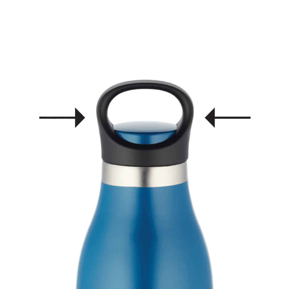Borosil Stainless Steel Hydra Colourcrush Vacuum Insulated Flask Water Bottle - 700 ml | Blue