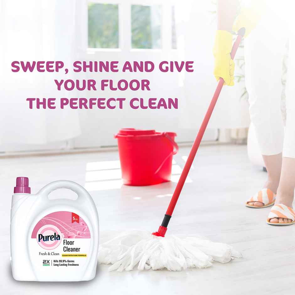 Purela Rose Floor Cleaner Liquids | Bathroom Surface Cleaning Liquid | Ecofriendly