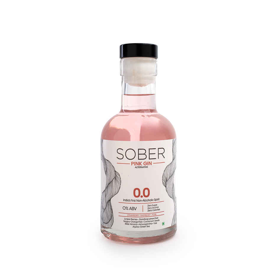 Sober Non-Alchoholic Pink Gin