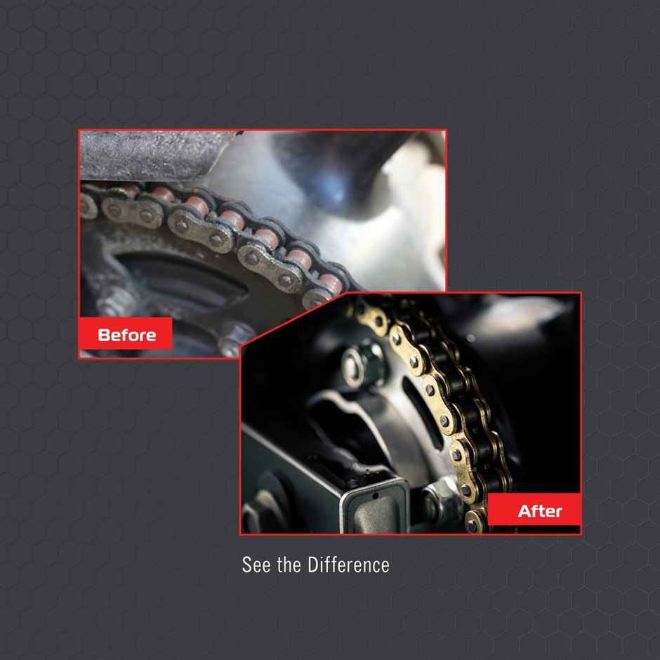 Vista Auto Care Chain Lube Spray | High-Performance Lubrication| Reduces Friction & Wear