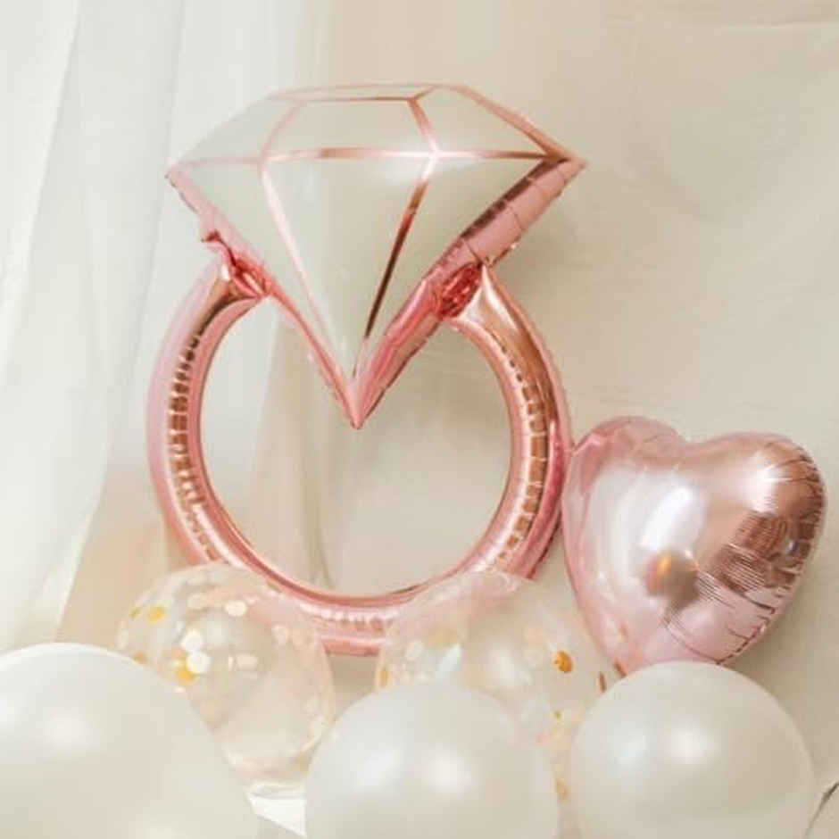 Rose Gold Ring Foil Balloon | Pack Of 1 | Party Propz
