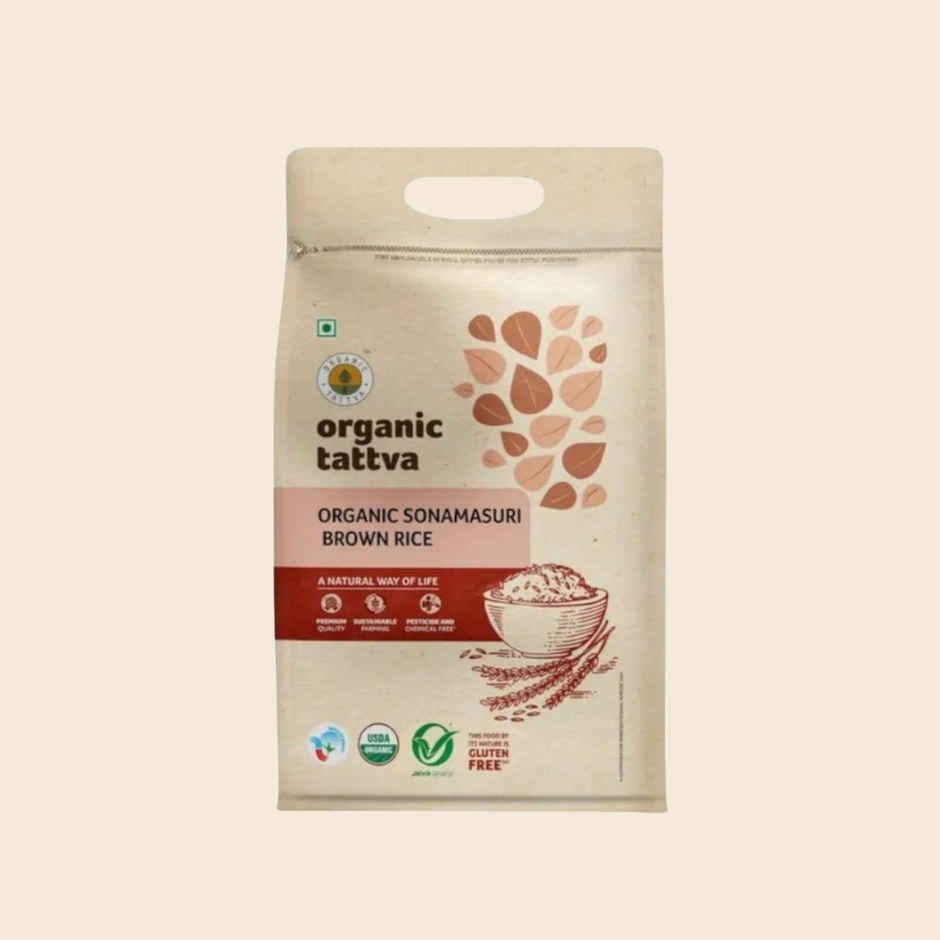 Organic Tattva Sonamasuri Rice Brown