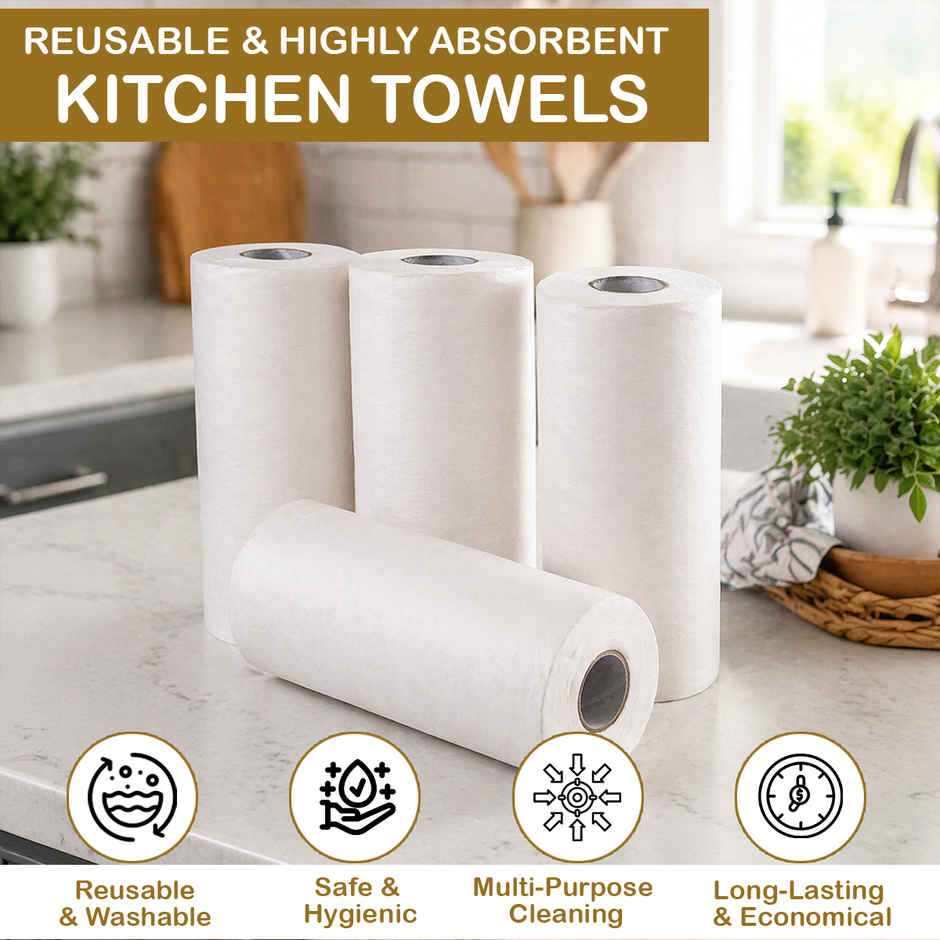 GINNI Superwipe Kitchen Towel Roll | 50 Pulls | 20 x 22 cm